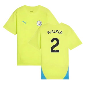 2024-2025 Man City Training Shirt (Yellow Glow) - Kids (Walker 2)
