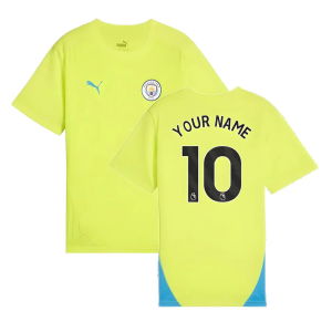 2024-2025 Man City Training Shirt (Yellow Glow) - Kids
