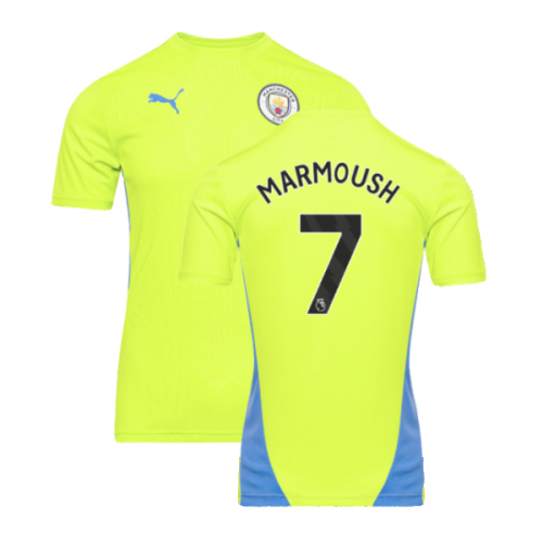 2024-2025 Man City Training Shirt (Yellow Glow) (Marmoush 7)