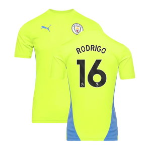 2024-2025 Man City Training Shirt (Yellow Glow) (Rodrigo 16)