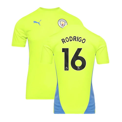 2024-2025 Man City Training Shirt (Yellow Glow) (Rodrigo 16)