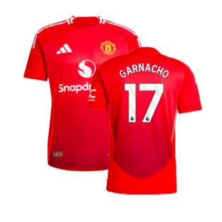 2024-2025 Man Utd Authentic Home Shirt (Garnacho 17)
