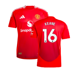 2024-2025 Man Utd Authentic Home Shirt (Keane 16)