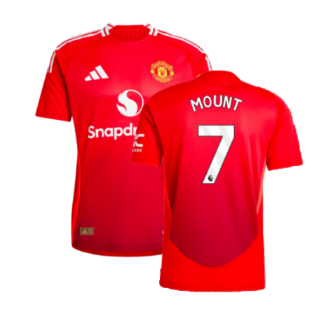 2024-2025 Man Utd Authentic Home Shirt (Mount 7)