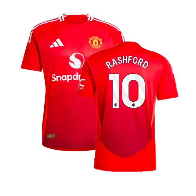 2024-2025 Man Utd Authentic Home Shirt (Rashford 10)