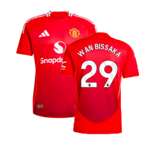 2024-2025 Man Utd Authentic Home Shirt (Wan Bissaka 29)