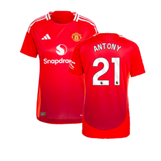 2024-2025 Man Utd Authentic Home Shirt (Womens) (Antony 21)