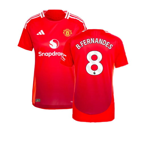 2024-2025 Man Utd Authentic Home Shirt (Womens) (B.Fernandes 8)