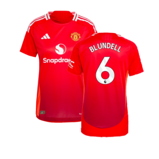 2024-2025 Man Utd Authentic Home Shirt (Womens) (Blundell 6)