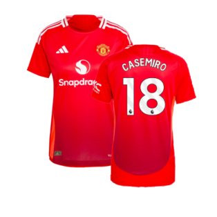 2024-2025 Man Utd Authentic Home Shirt (Womens) (Casemiro 18)