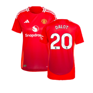2024-2025 Man Utd Authentic Home Shirt (Womens) (Dalot 20)