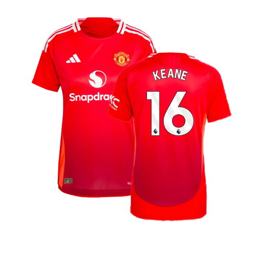 2024-2025 Man Utd Authentic Home Shirt (Womens) (Keane 16)
