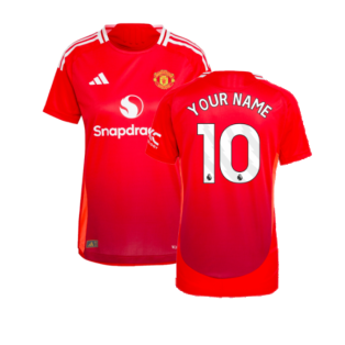 2024-2025 Man Utd Authentic Home Shirt (Womens) (Your Name)