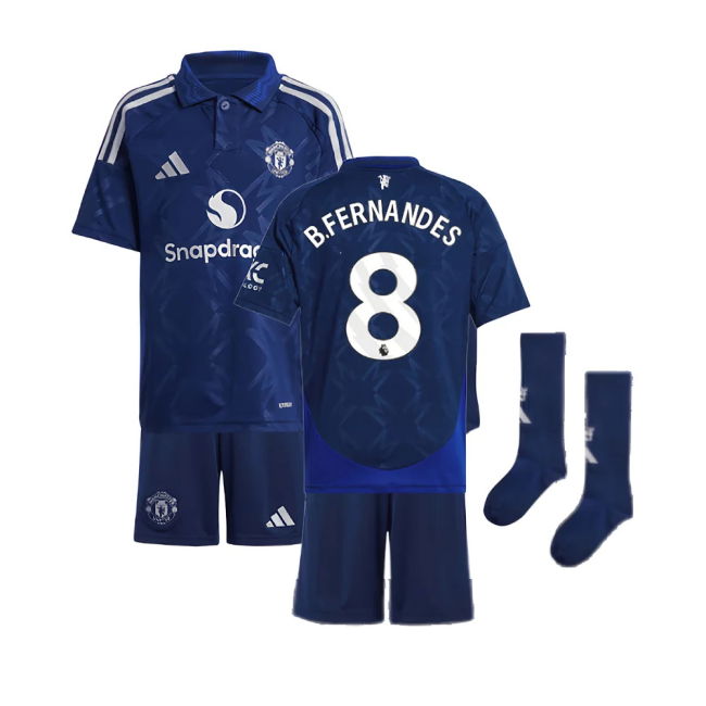 2024-2025 Man Utd Away Mini Kit (B.Fernandes 8)