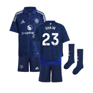 2024-2025 Man Utd Away Mini Kit (Shaw 23)