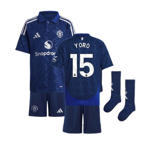 2024-2025 Man Utd Away Mini Kit (Yoro 15)