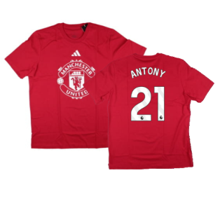 2024-2025 Man Utd DNA Graphic Tee (Red) (Antony 21)