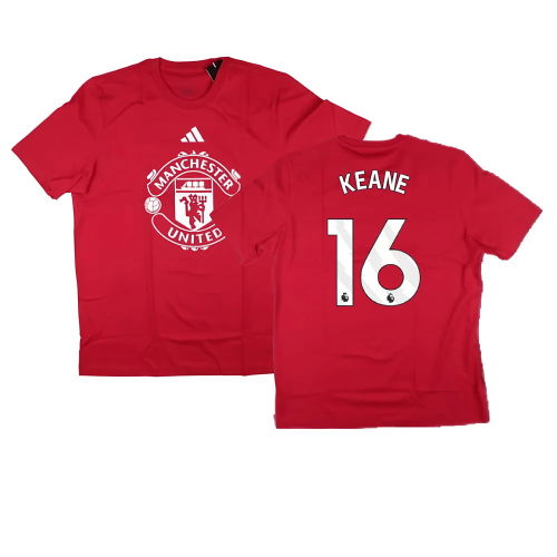 2024-2025 Man Utd DNA Graphic Tee (Red) (Keane 16)