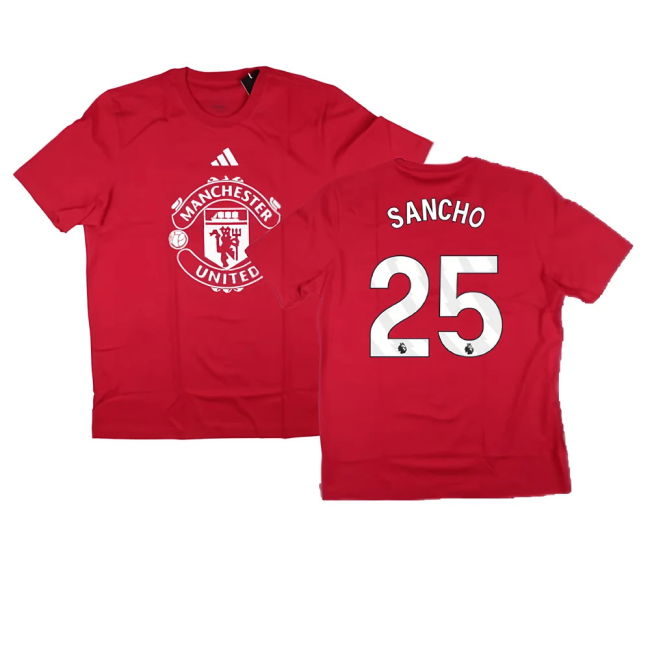 2024-2025 Man Utd DNA Graphic Tee (Red) (Sancho 25)
