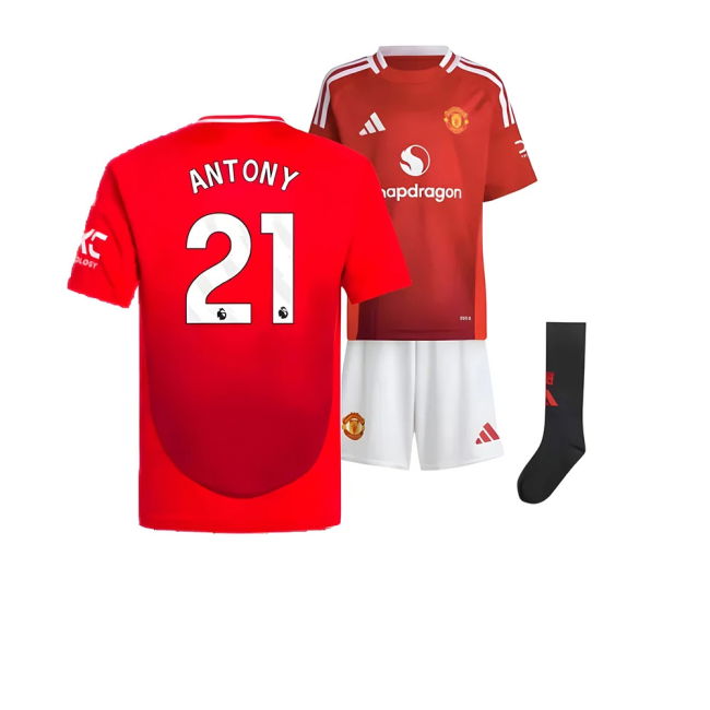 2024-2025 Man Utd Home Mini Kit (Antony 21)