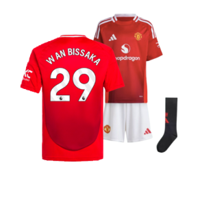 2024-2025 Man Utd Home Mini Kit (Wan Bissaka 29)