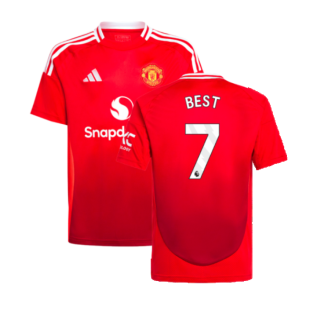 2024-2025 Man Utd Home Shirt (Kids) (Best 7)
