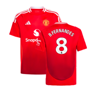 2024-2025 Man Utd Home Shirt (Kids) (B.Fernandes 8)