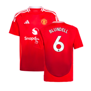 2024-2025 Man Utd Home Shirt (Kids) (Blundell 6)