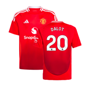 2024-2025 Man Utd Home Shirt (Kids) (Dalot 20)