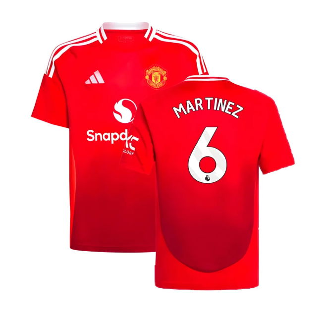 2024-2025 Man Utd Home Shirt (Kids) (Martinez 6)