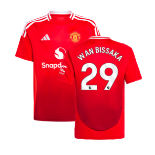 2024-2025 Man Utd Home Shirt (Kids) (Wan Bissaka 29)