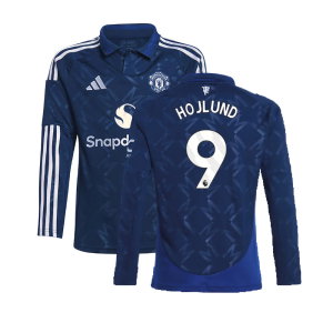 2024-2025 Man Utd Long Sleeve Away Shirt (Kids) (Hojlund 9)
