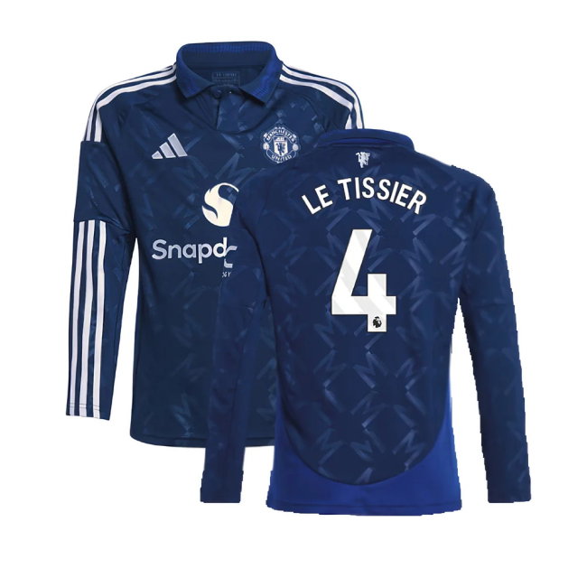 2024-2025 Man Utd Long Sleeve Away Shirt (Kids) (Le Tissier 4)