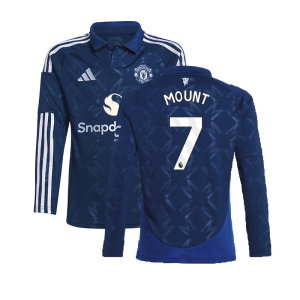 2024-2025 Man Utd Long Sleeve Away Shirt (Kids) (Mount 7)