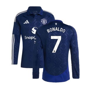 2024-2025 Man Utd Long Sleeve Away Shirt (Ronaldo 7)