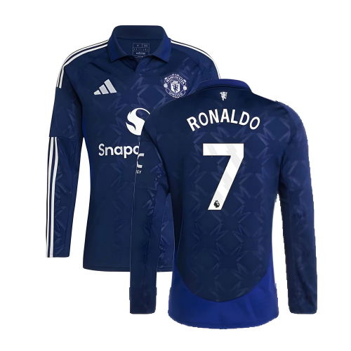 2024-2025 Man Utd Long Sleeve Away Shirt (Ronaldo 7)