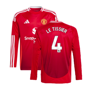 2024-2025 Man Utd Long Sleeve Home Shirt (Kids) (Le Tissier 4)