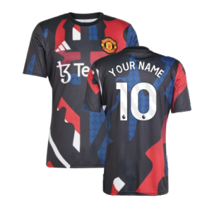 2024-2025 Man Utd Pre-Match Jersey (Black)