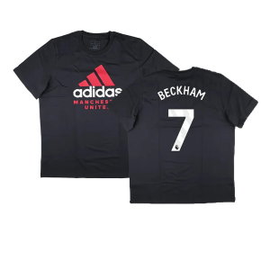 2024-2025 Man Utd Seasonal Graphic Tee (Night Grey) (Beckham 7)
