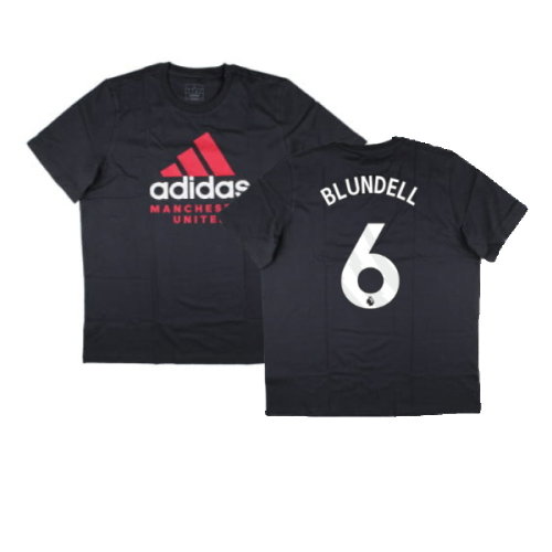 2024-2025 Man Utd Seasonal Graphic Tee (Night Grey) (Blundell 6)