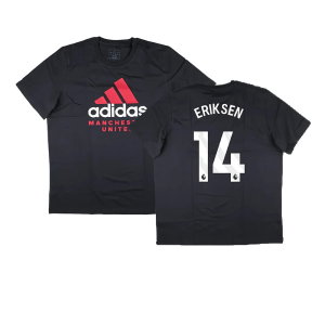 2024-2025 Man Utd Seasonal Graphic Tee (Night Grey) (Eriksen 14)