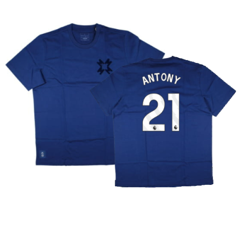2024-2025 Man Utd Seasonal Tee (Victory Blue) (Antony 21)