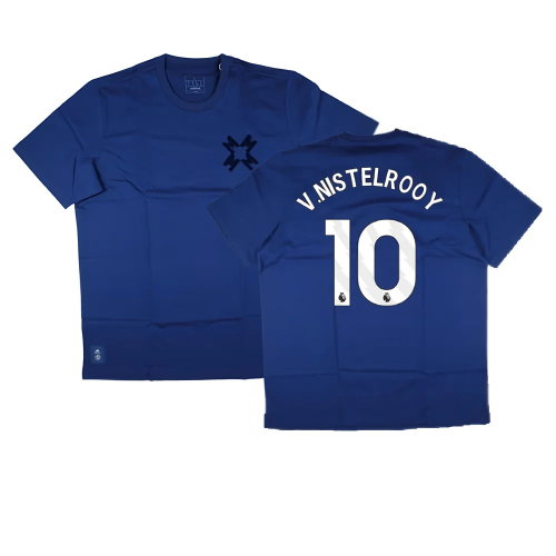 2024-2025 Man Utd Seasonal Tee (Victory Blue) (V.Nistelrooy 10)