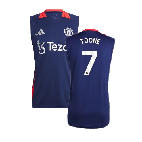 2024-2025 Man Utd Sleeveless Jersey (Night Indigo) (Toone 7)