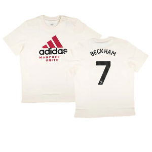 2024-2025 Man Utd SZN Graphic Tee (Cream White) (Beckham 7)