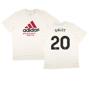 2024-2025 Man Utd SZN Graphic Tee (Cream White) (Dalot 20)
