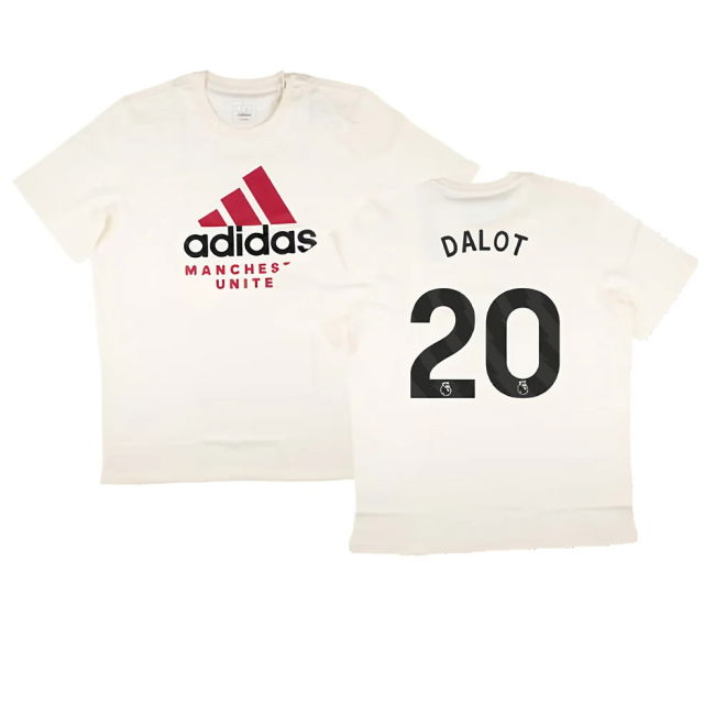 2024-2025 Man Utd SZN Graphic Tee (Cream White) (Dalot 20)