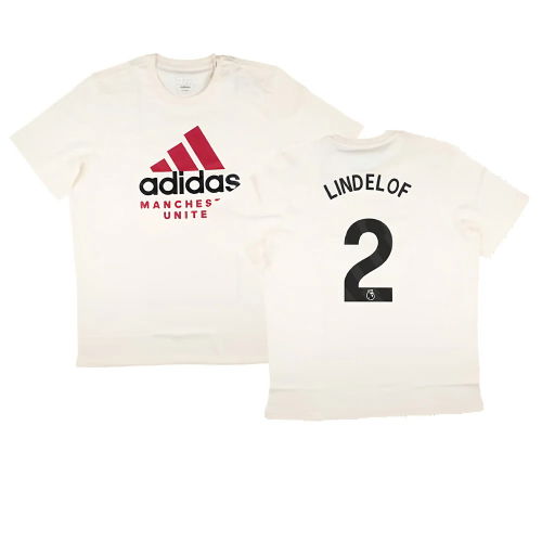 2024-2025 Man Utd SZN Graphic Tee (Cream White) (Lindelof 2)