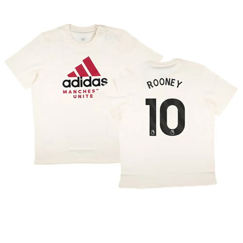 2024-2025 Man Utd SZN Graphic Tee (Cream White) (Rooney 10)
