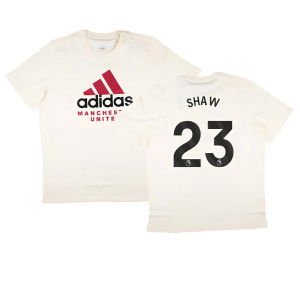 2024-2025 Man Utd SZN Graphic Tee (Cream White) (Shaw 23)